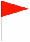 Red warning flag