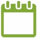 Green calendar icon
