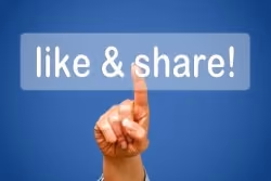 facebook like and share